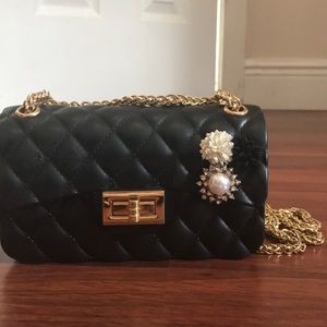 Black shimmery bag